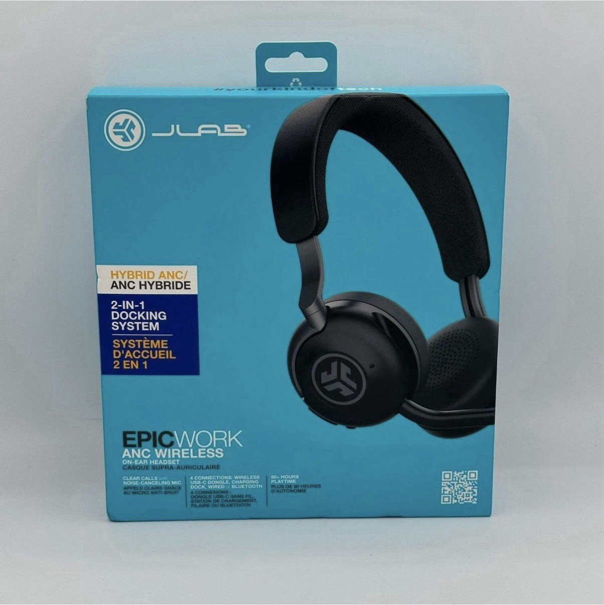 JLab – Epic Work ANC Wireless On-Ear Headset – Brand New- Fast Shipping 🇨🇦