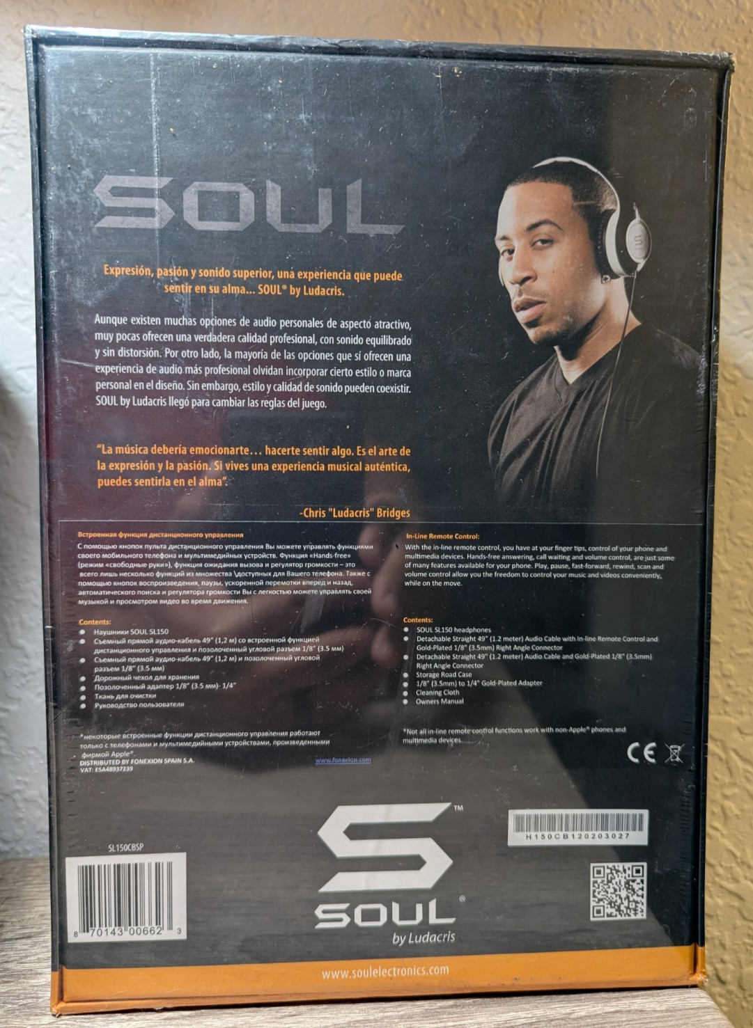 SOUL SL150 by Ludacris On-Ear Headphones Black Silver NEW Sealed