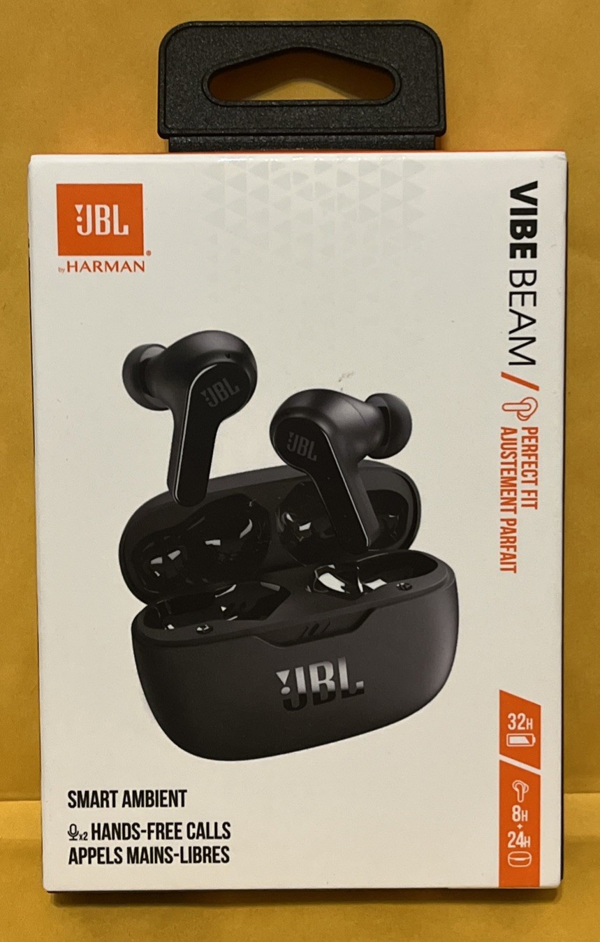 JBL Vibe Beam True Wireless Deep Bass Earbuds With Bluetooth 5.2