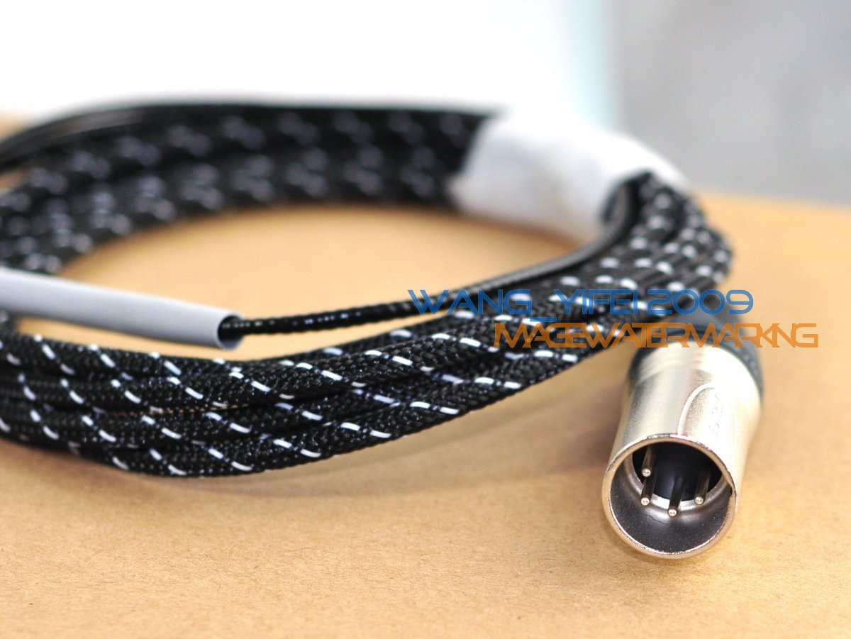 Amazing Balanced Upgrade Cable For HifiMan HE Headphone XLR 4 Pins CANNON 2.5M