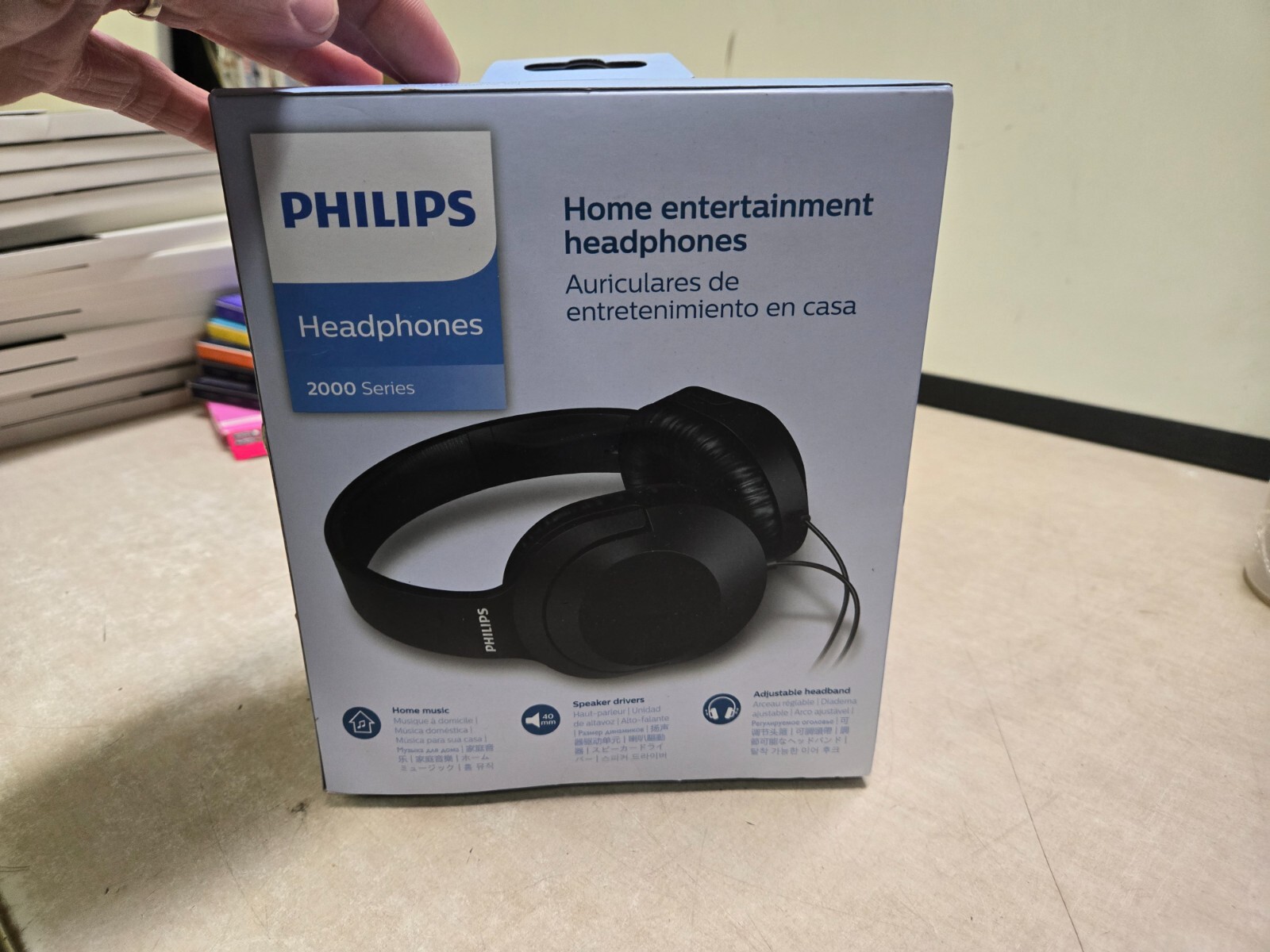 SEALED PHILIPS Over the Ear Wired Stereo Headphones TAH2005 Black 2000 Series