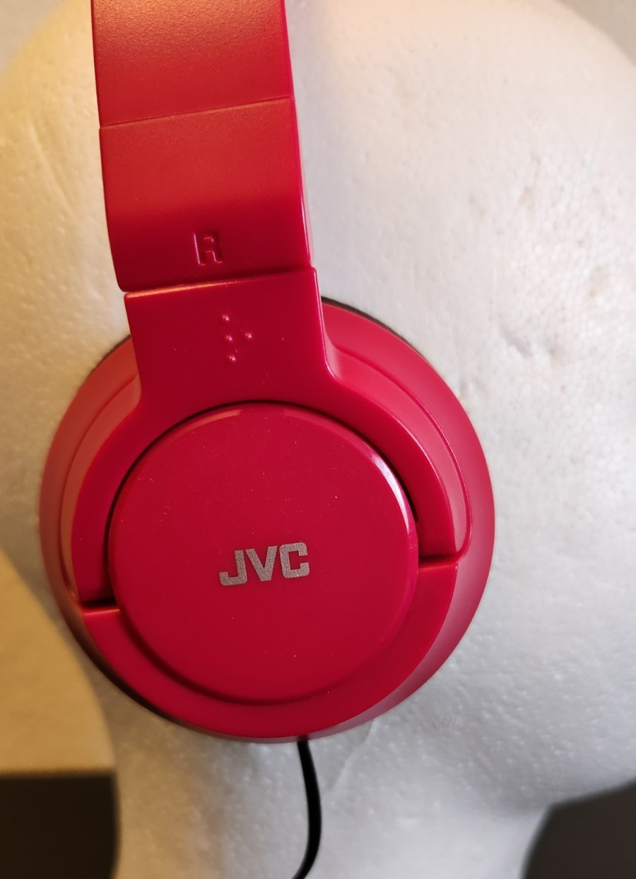 JVC Powerful Bass HA-SR185-R Stereo Headphones-Free Shipping