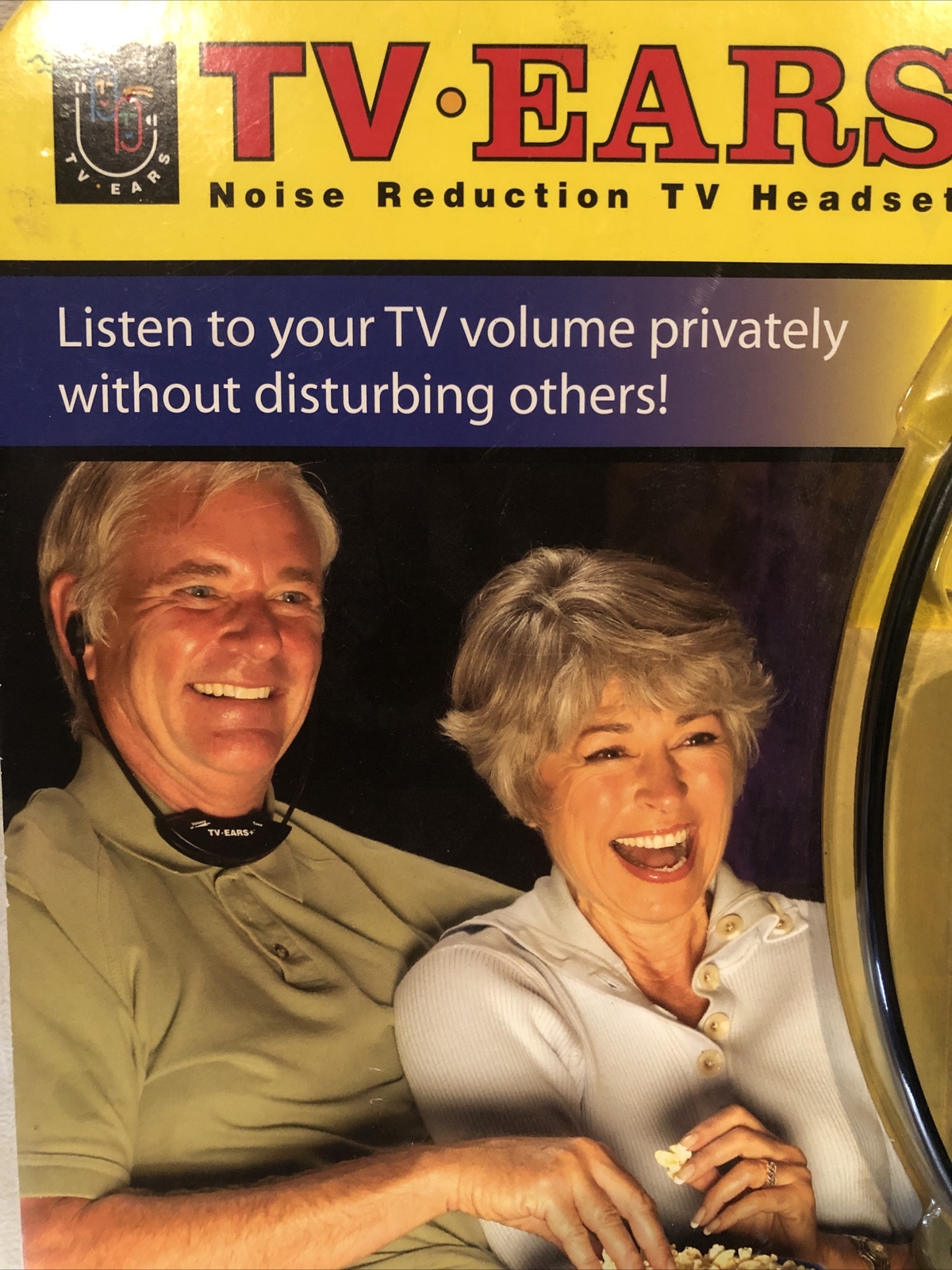 TV Ears Noise Reduction TV Headset 2.3 MHz 120 db Wireless 2007 – TESTED WORKING