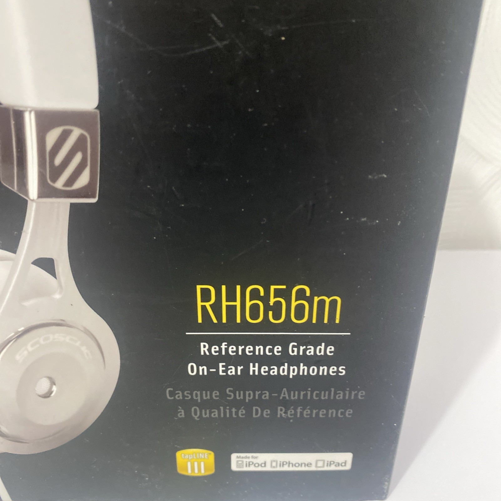 Scosche RH656M On-Ear Headphones with tapLINE Remote & Mic (White)