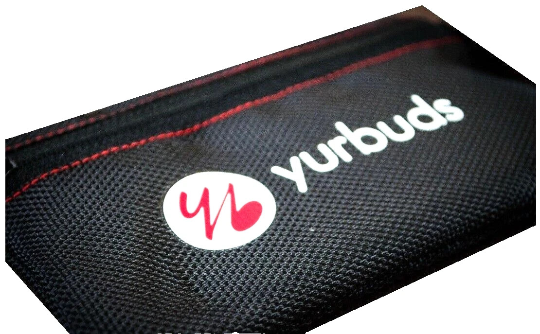 Yurbuds Focus Pro Sport Earphones w/ Microphone, 2 Size Eargels & Pouch – Black