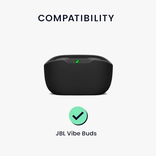 Case Compatible with JBL Vibe Buds Case – Silicone Cover Holder for Black