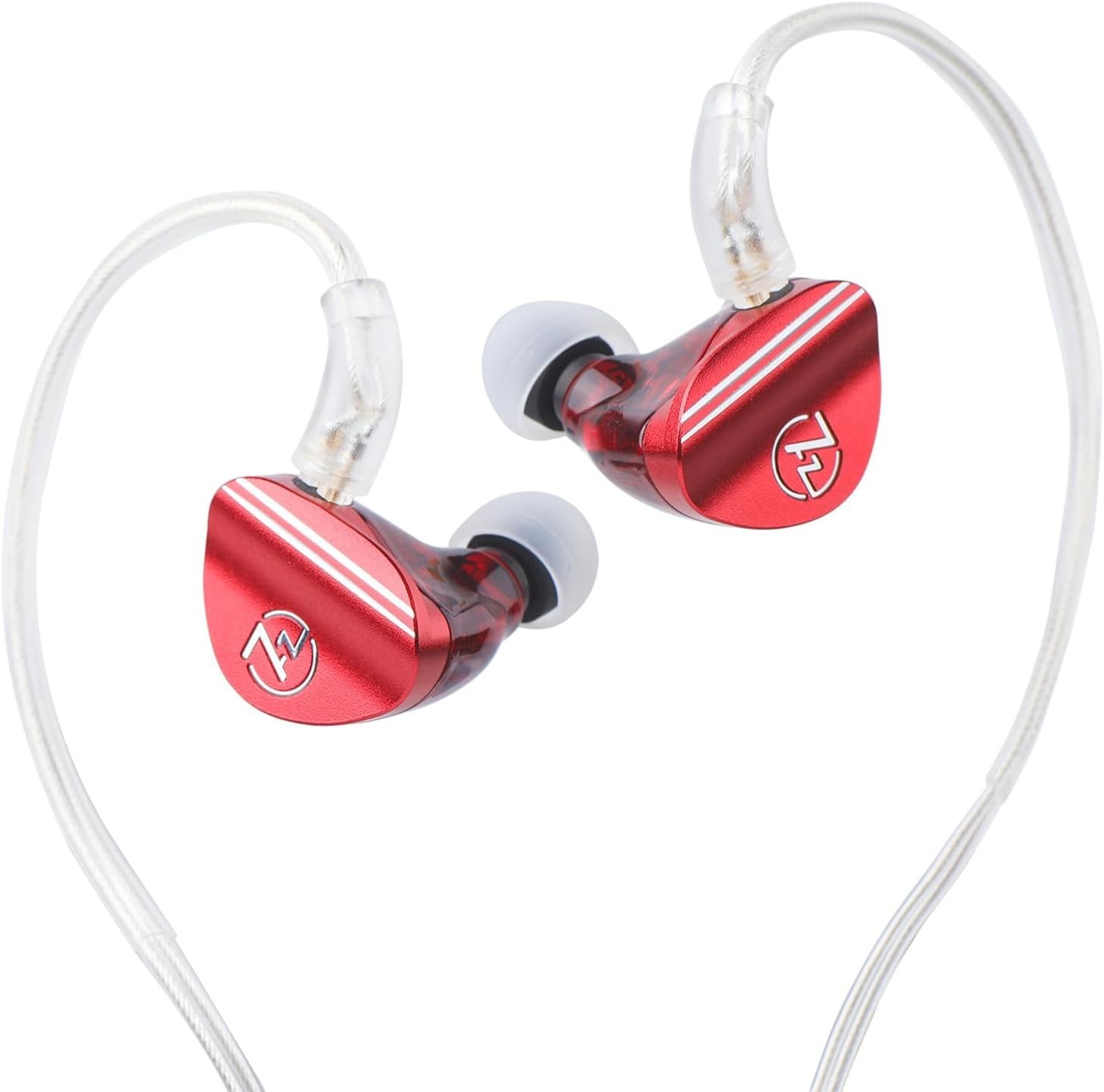 HiFi 1DD+1BA Dual Driver In-Ear Monitor with Detachable Silver-Plated Cable