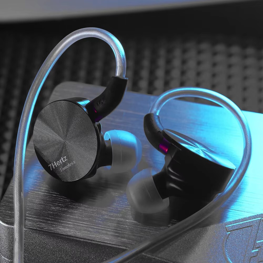 7HZ Timeless IEM HiFi Music CNC Aluminum Shell Earbud with Detachable MMCX Cable