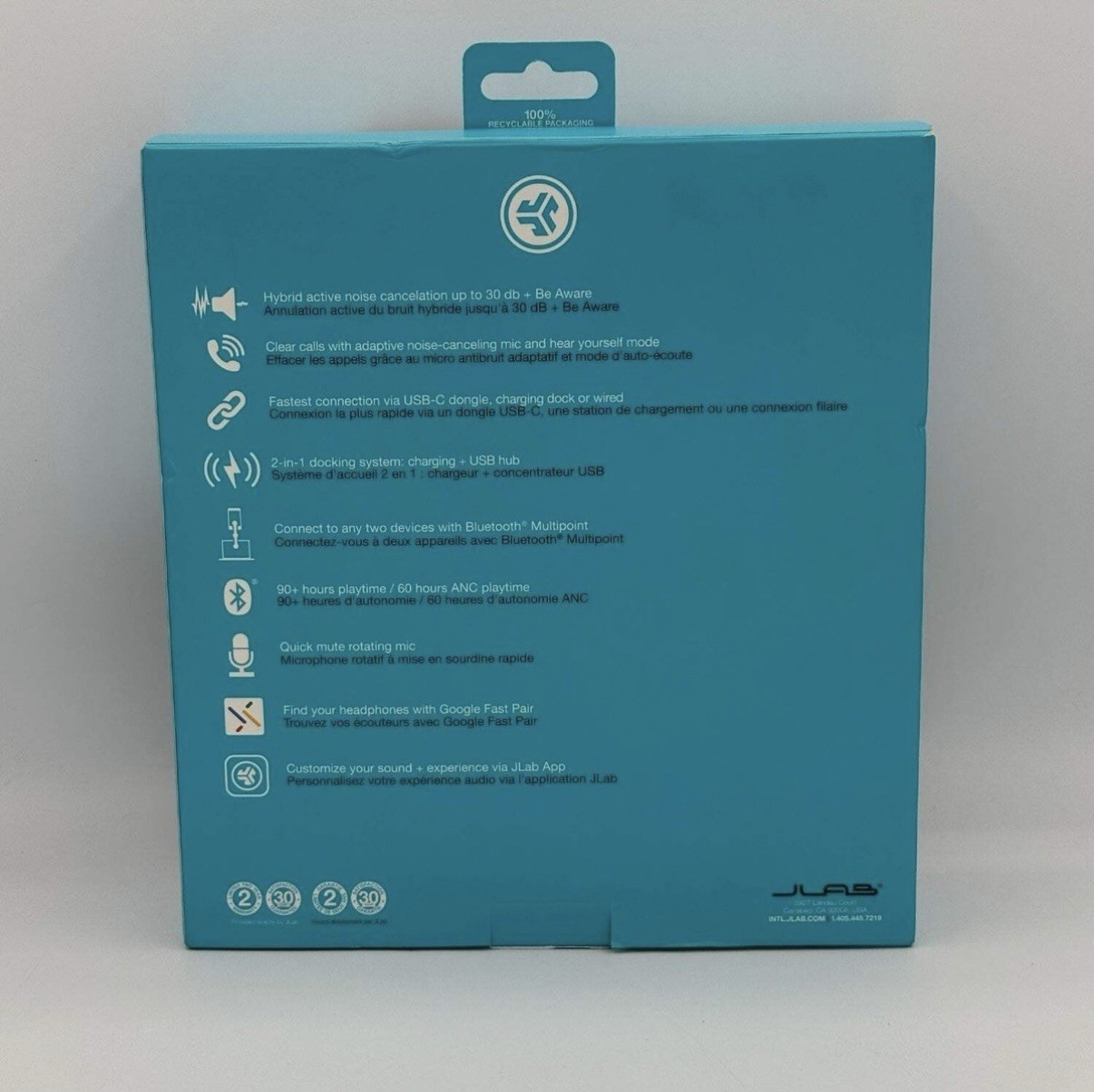 JLab – Epic Work ANC Wireless On-Ear Headset – Brand New- Fast Shipping 🇨🇦