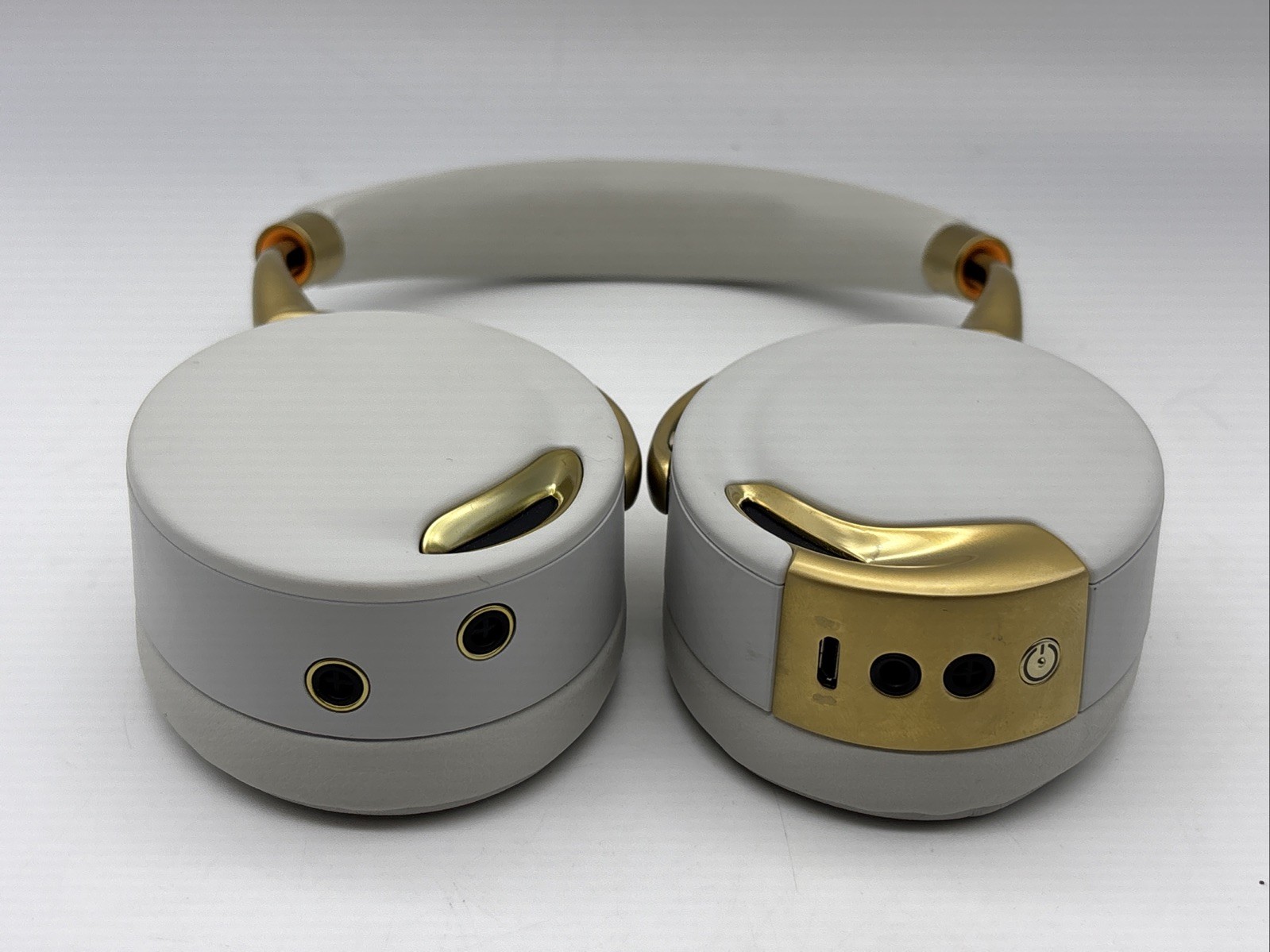 Parrot Zik Wireless Noise Cancelation Bluetooth Headphones – WHITE – YELLOW GOLD