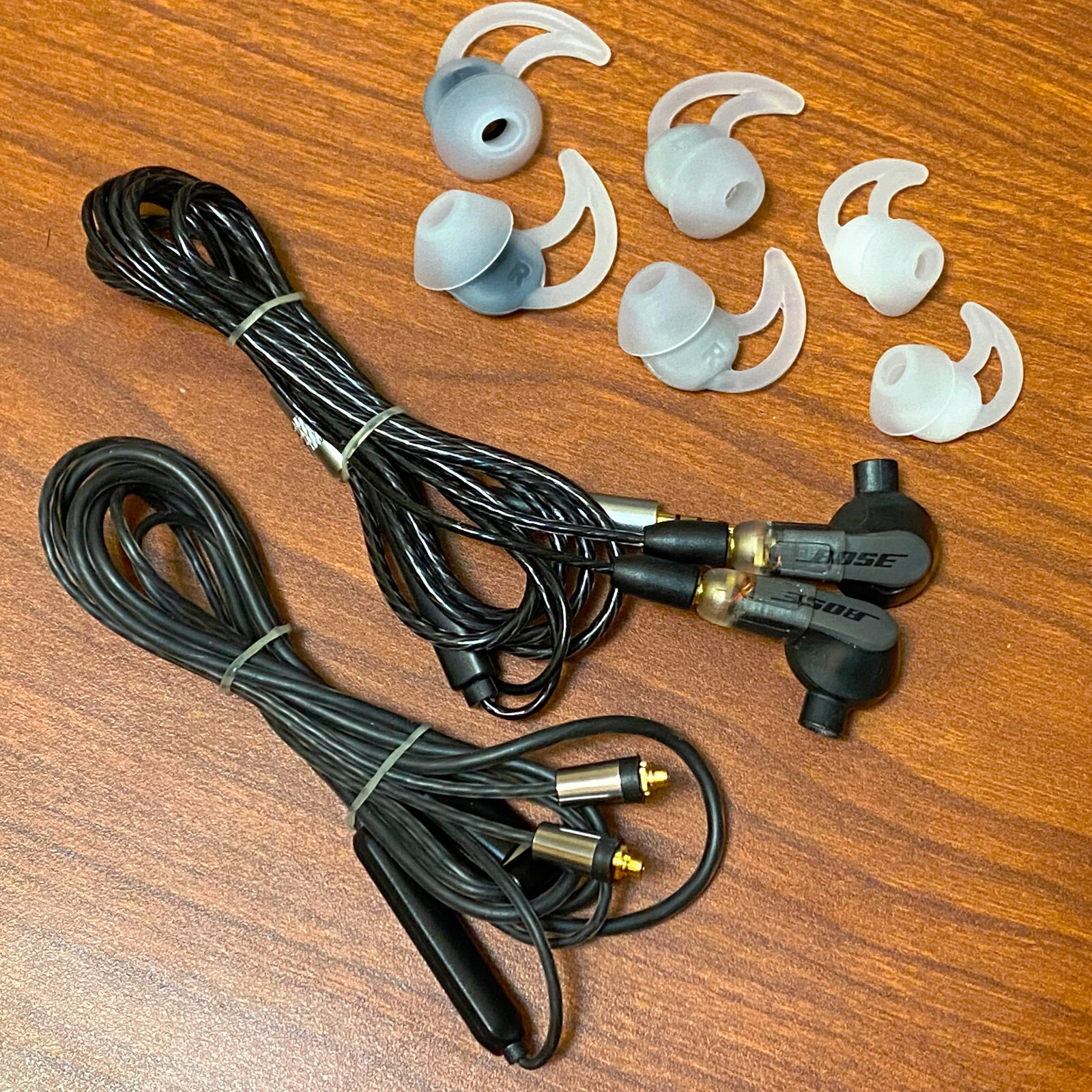 GENUINE OEM -Modded Detachable MMCX Bose Soundsport Wired Headphones -Charcoal
