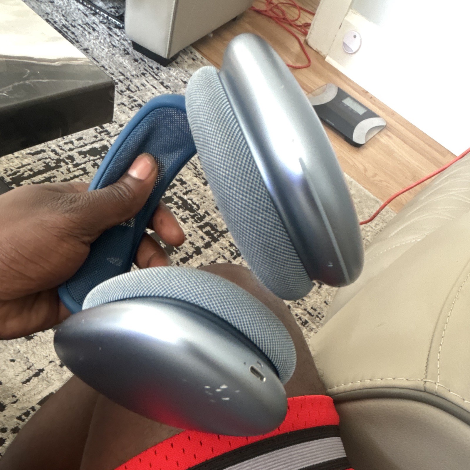 Apple AirPods Max Bluetooth Wireless Over-Ear Headphones Blue w/ ANC Mic