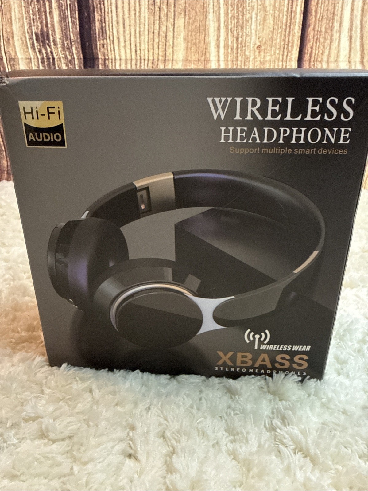 XBASS Wireless Bluetooth Stereo Foldable Headphone v5.0 Black