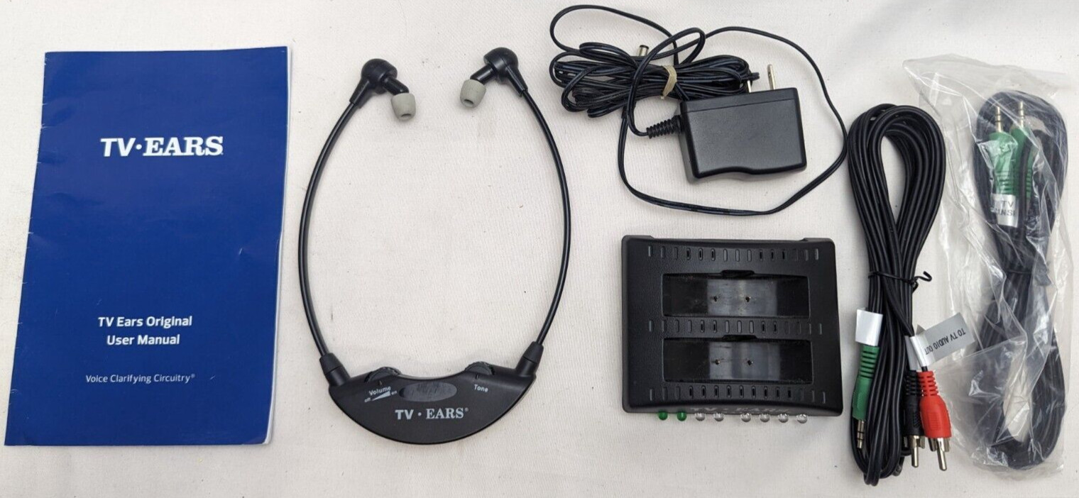 TV Ears Black Digital Wireless Bluetooth Headphone And Accessories Tested 21502