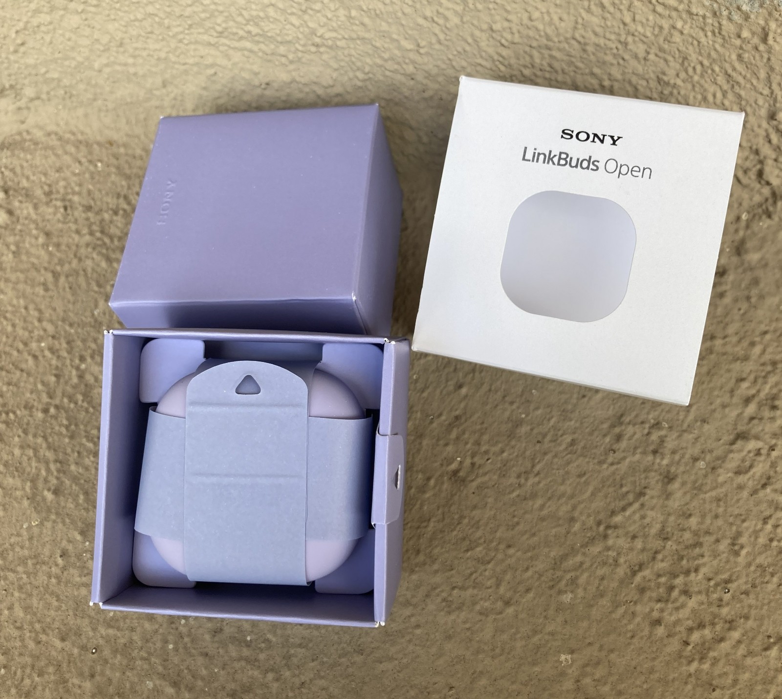 Sony – LinkBuds Open True Wireless Earbuds Bundle- VIOLET – Model WF-L910