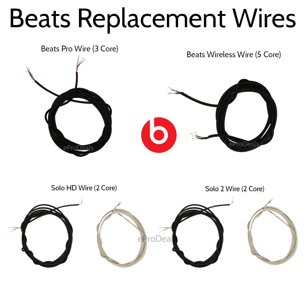 Beats By Dre Main Internal Wire Parts Pro Solo 2 HD Studio Executive Wireless 1