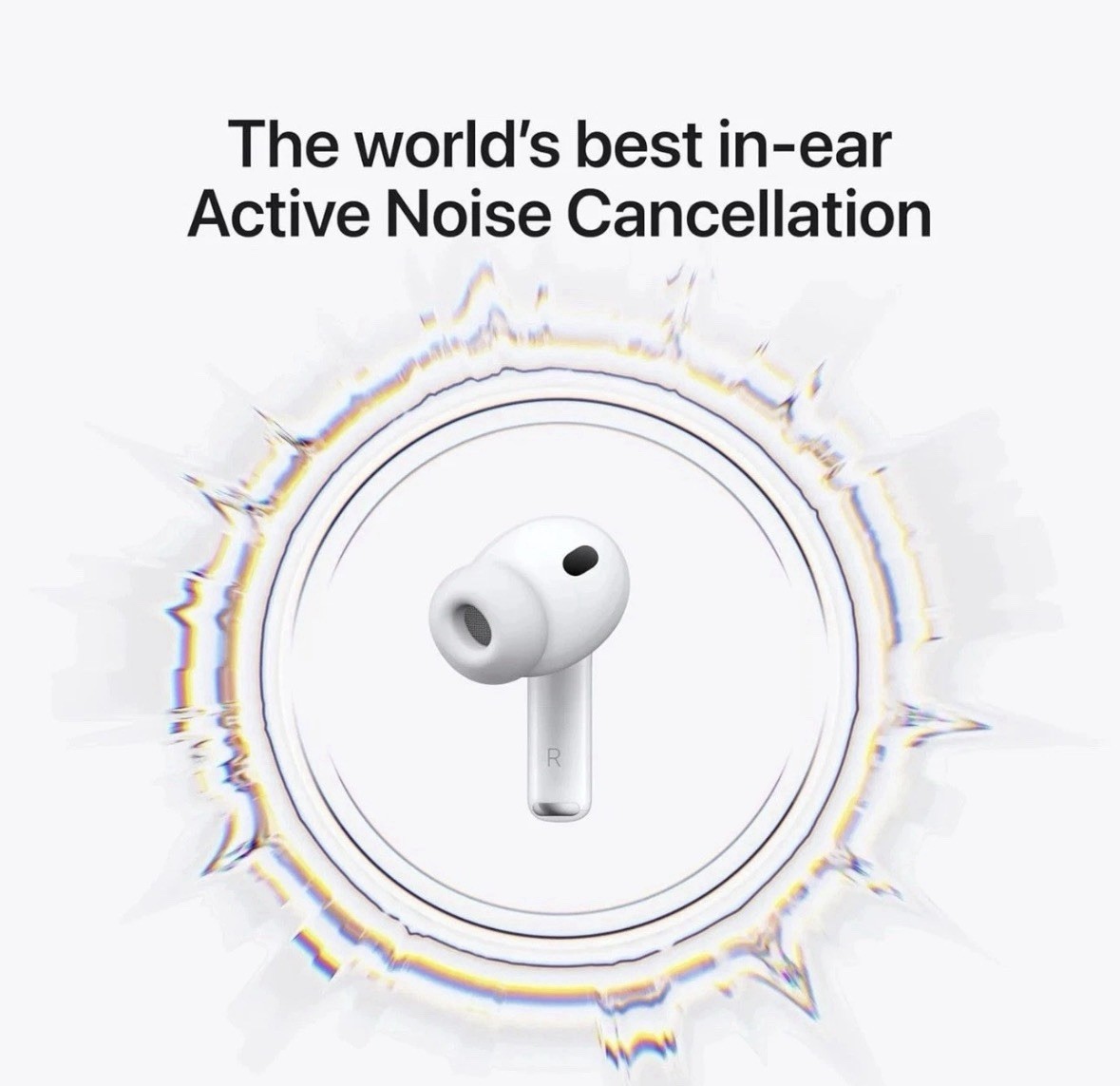 Apple AirPods Pro White In-Ear Earbuds w/ Charging Case, Bluetooth, ANC