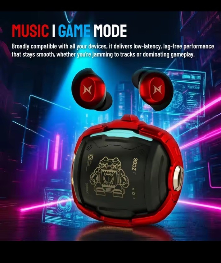 ZOMBIESCAT CyberBean B12 Deep Bass Bluetooth V5.4 Earbuds w/ Hi-Res Audio & ENC