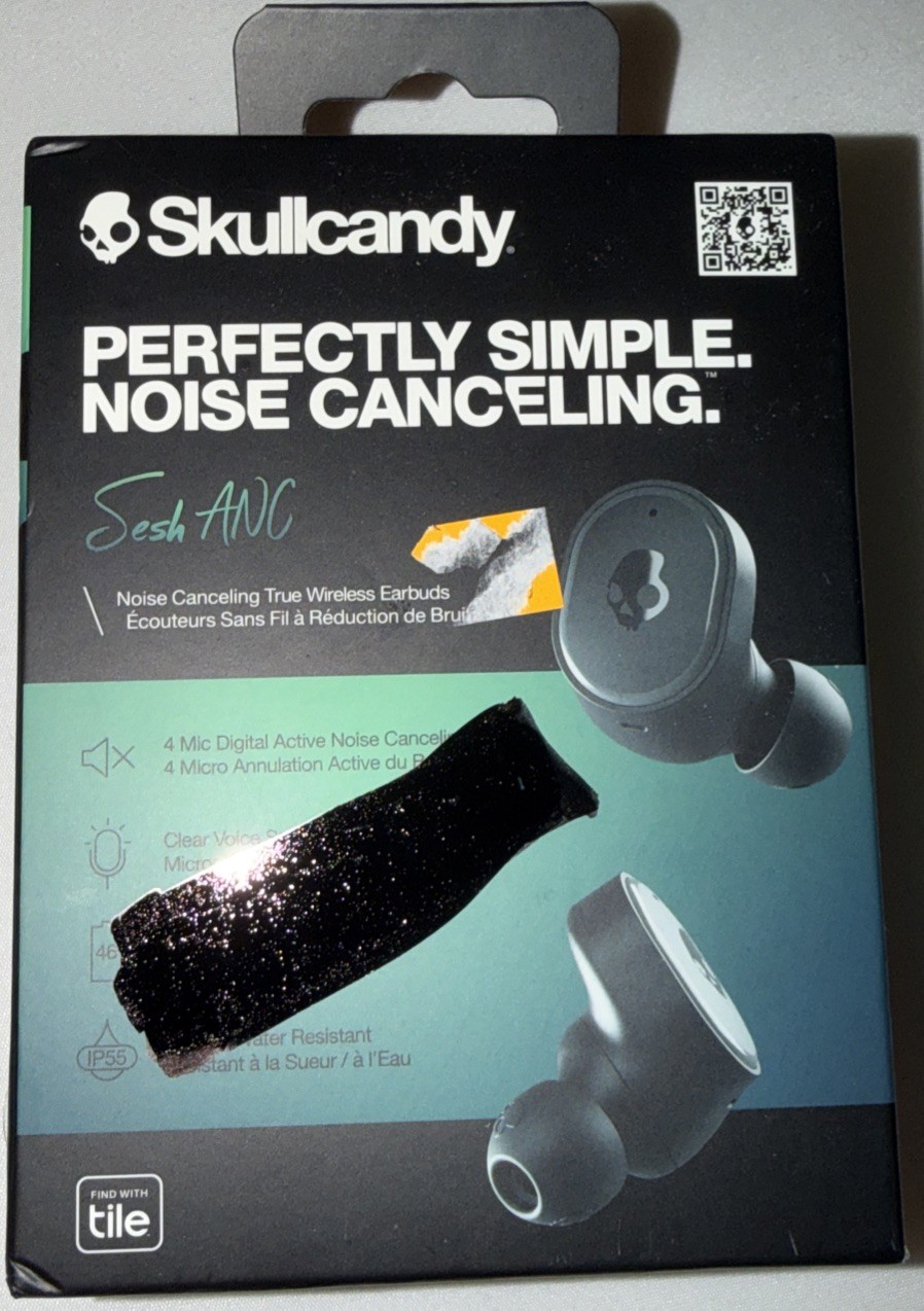 Skullcandy Sesh ANC True Wireless Earbuds Black S2TEW Noise Cancelling BT 5.2