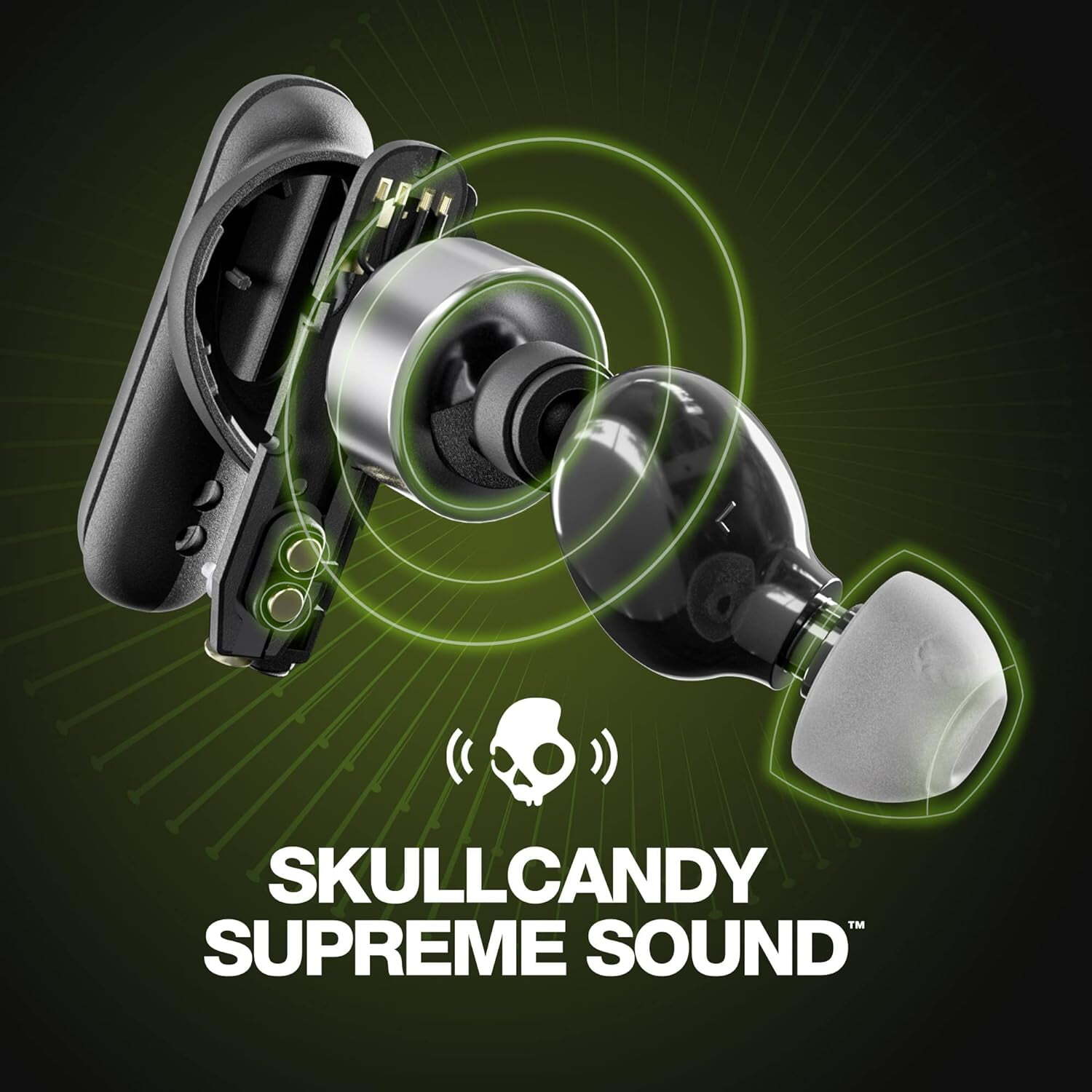 Skullcandy Smokin’ Buds XT True Wireless in-Ear Earbuds, Flame