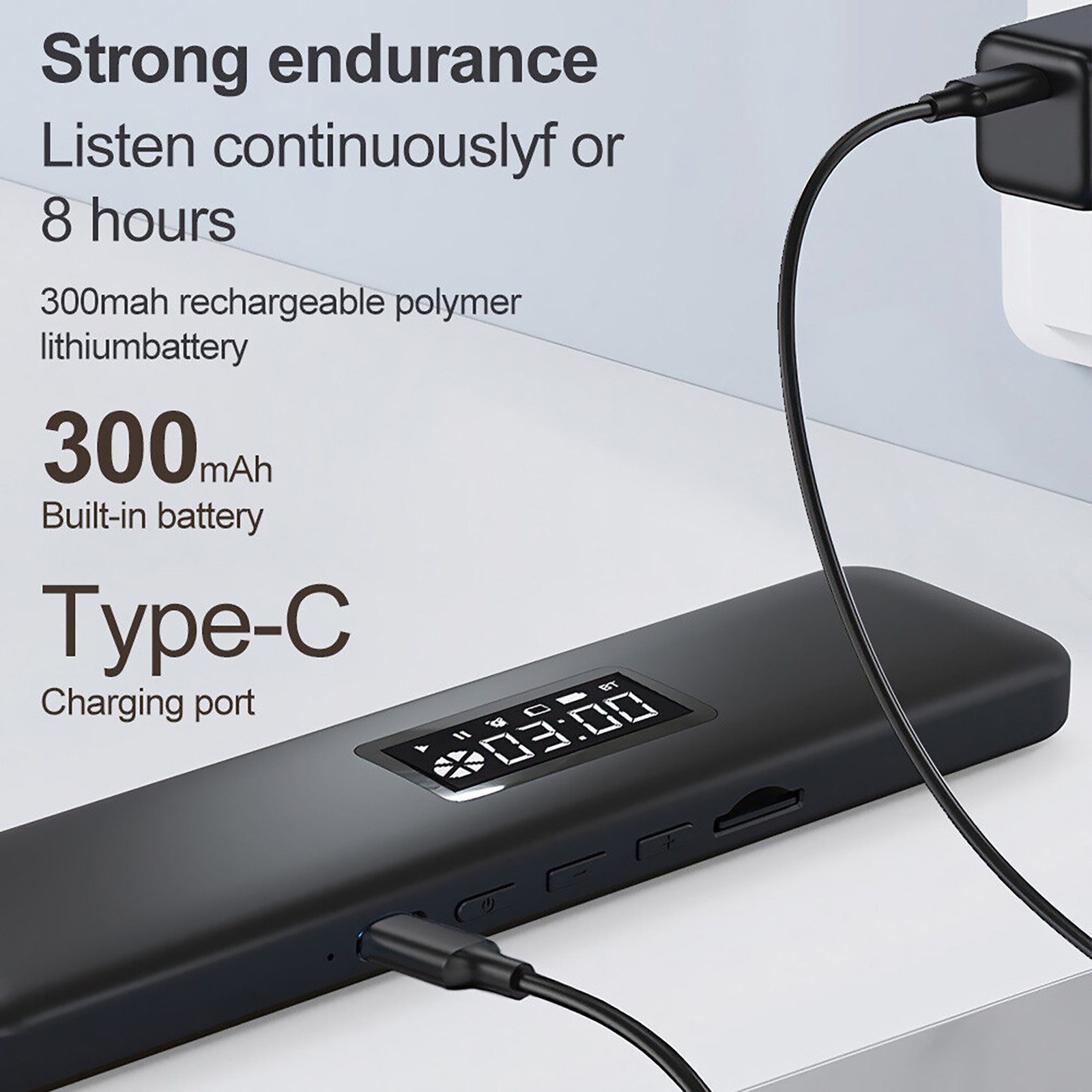 5.3 Rechargeable Bone Conduction Bluetooth Wireless Soundbar Sleep Speaker
