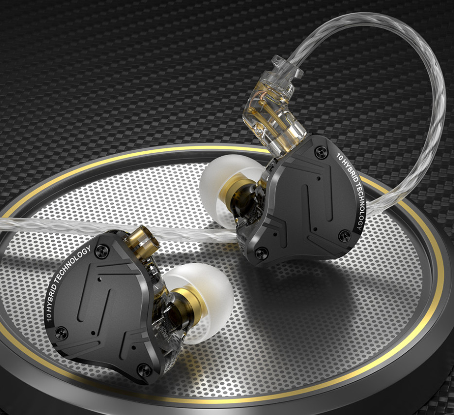 KZ ZS10 PRO X Upgraded 1DD+4BA Hybrid Driver HiFi IEMs In-Ear Monitors