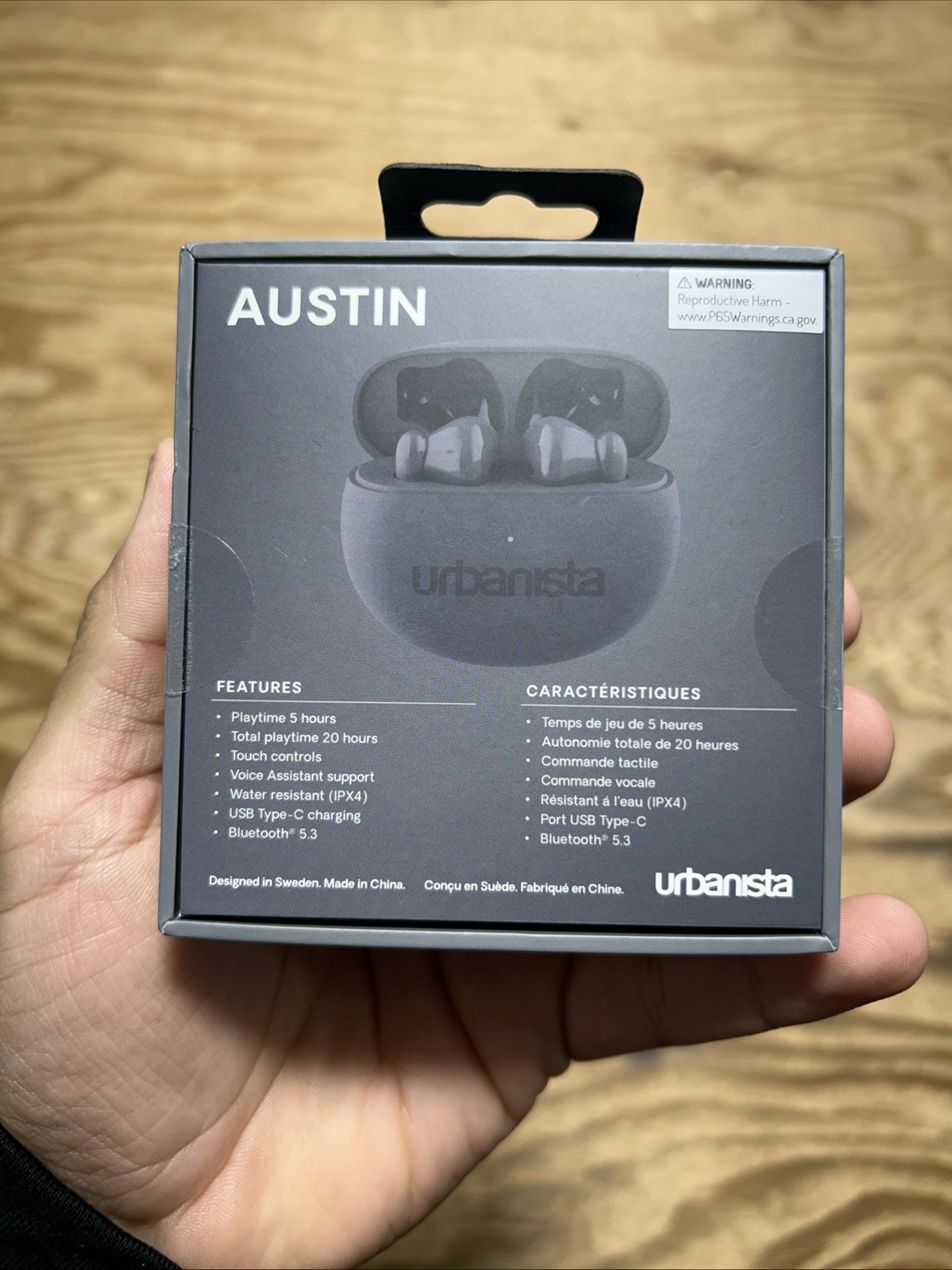 Urbanista Austin True Wireless Earbuds USB-C Biuetooth 5.3 IPX4 Color Storm Gray