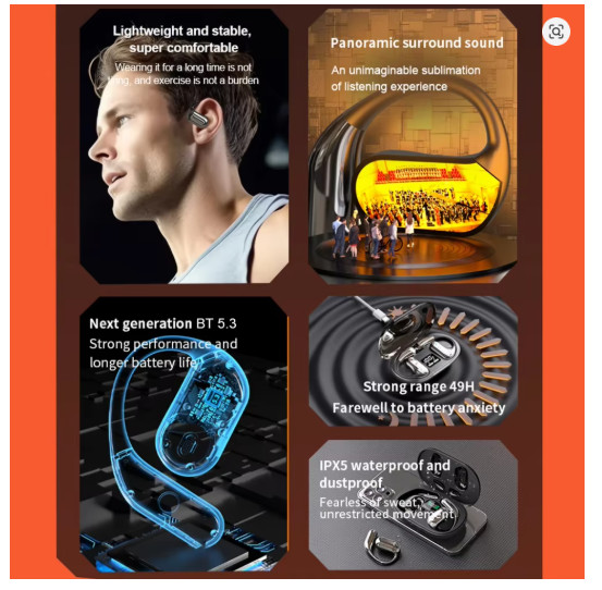 3-in-1 AI Translator Earbuds 144 Languages Bluetooth 5.3 Real Time Translation
