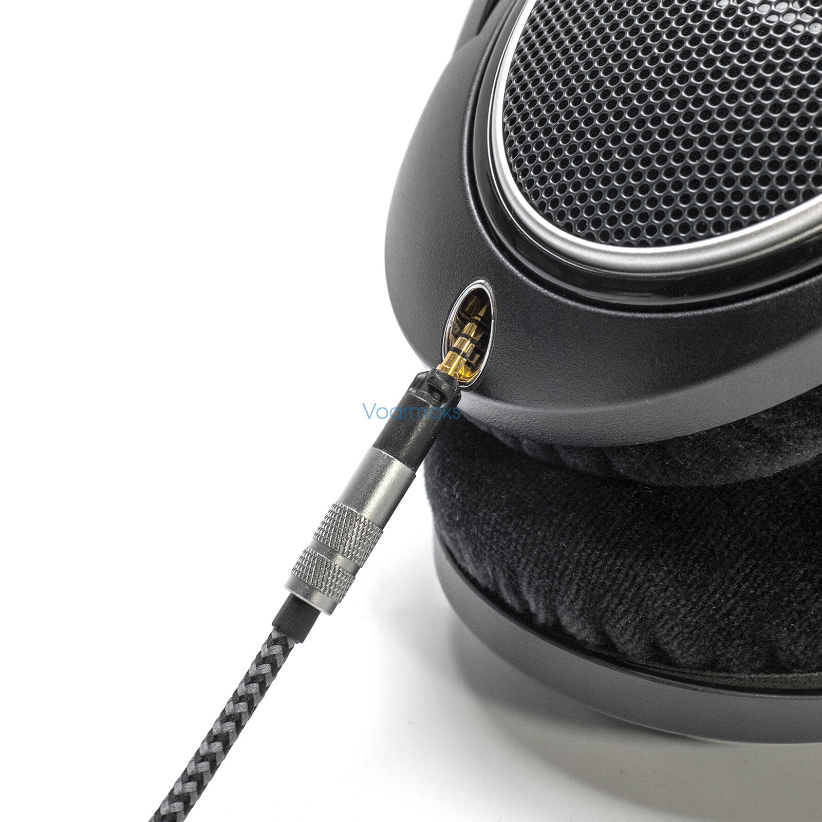 2m Soft Nylon Cable + 6.35mm Adapter For Sennheiser HD560s HD598-569 Series