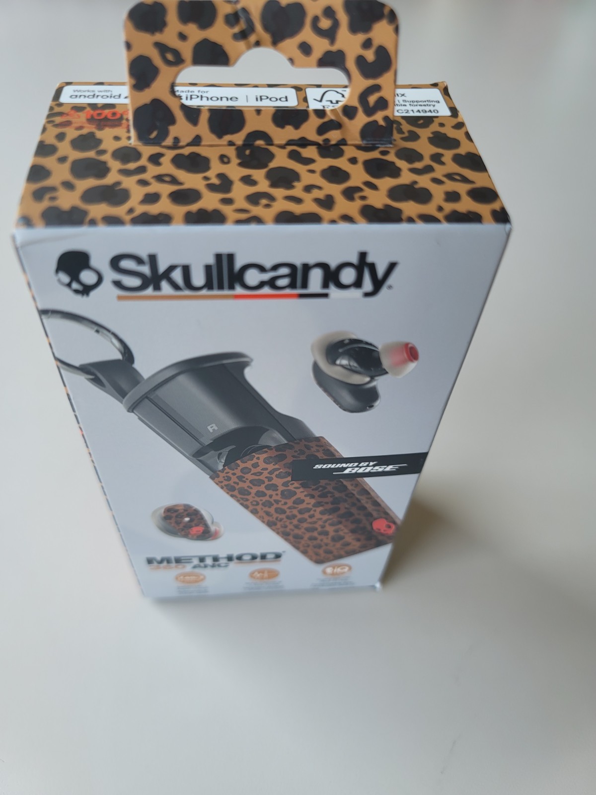 Skullcandy Method 360 ANC Wireless Bluetooth Earbuds Leopard