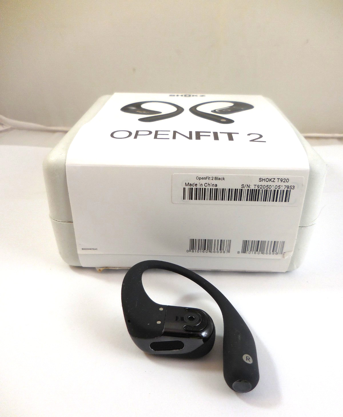 Shokz OpenFit 2 Open-Ear True Wireless replacement Right Earbud SHOKZ T920