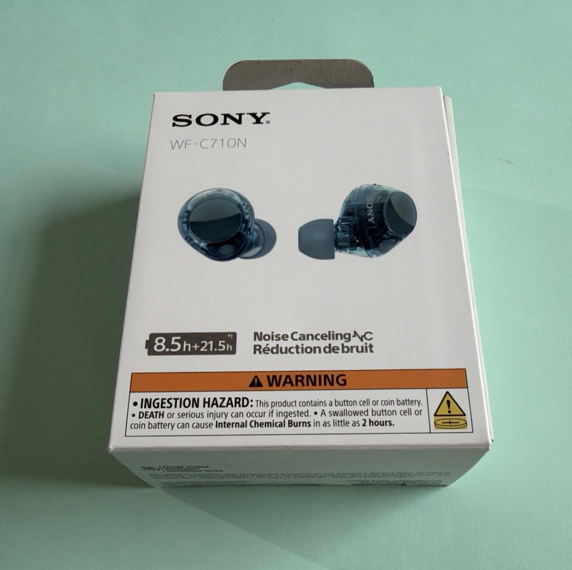 Sony WF-C710N Wireless Earbuds – Glass Blue – New [ FAST SHIPPING ]
