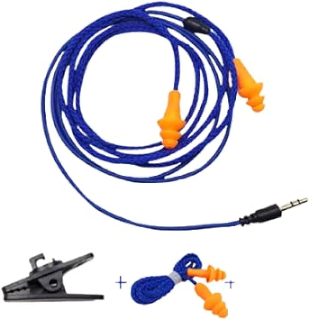 Work Earbuds Headphones for Work Noise Isolating Earplug 3.5Mm Earphones