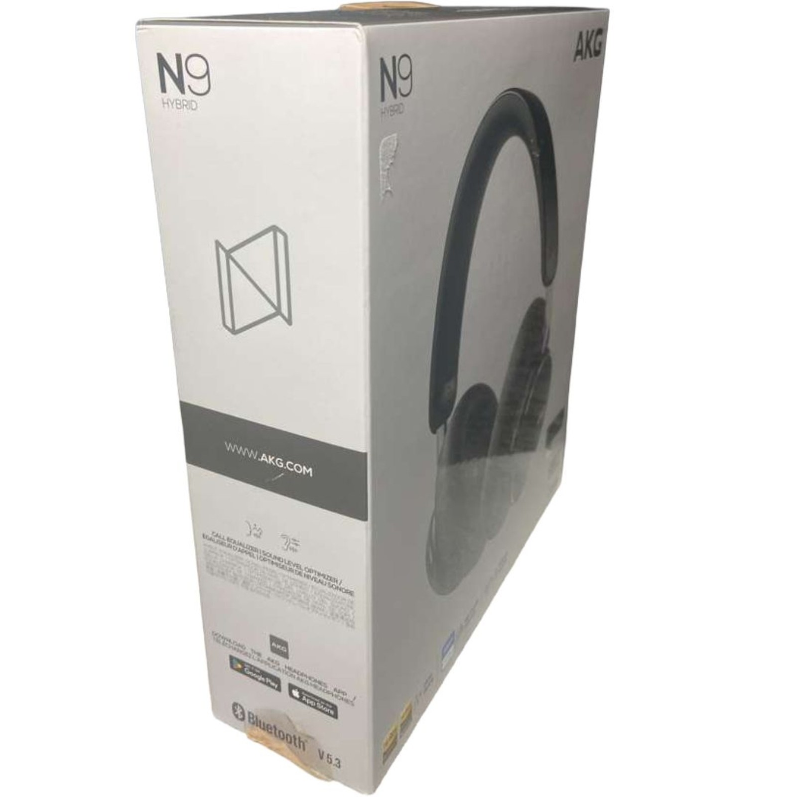 Harman AKG N9 Hybrid Wireless Headphones Hi-Res Audio ANC Preowned Clean