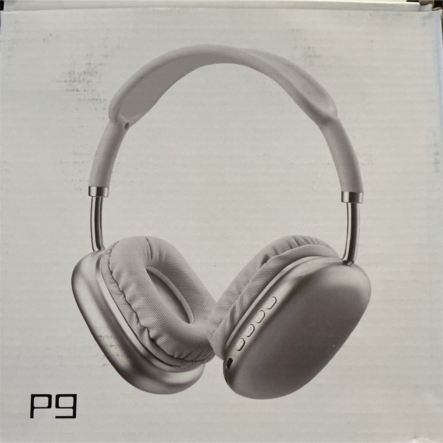 Over-Ear Headphones P9 USB Headband Ear-Cup Double Earpieces 50mm Silver