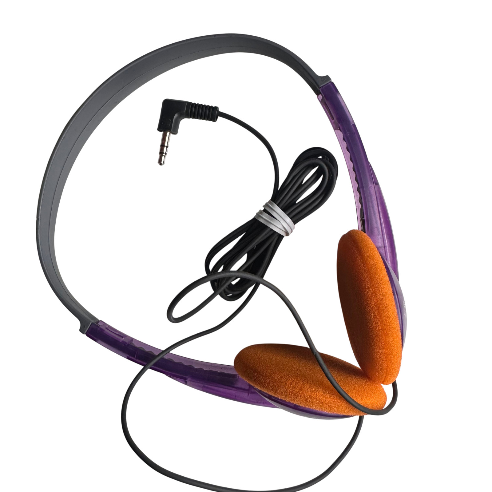 AIWA Classic Vintage stereo Headphones comfort fit -3.5mm jack -Purple