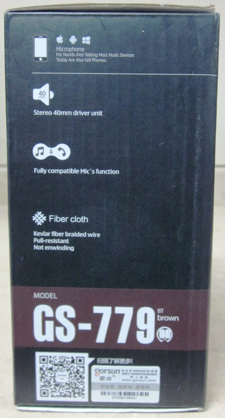 o’o’o . Stereo HEADPHONES Gorsun GS-779 . Collapsible Hands-Free