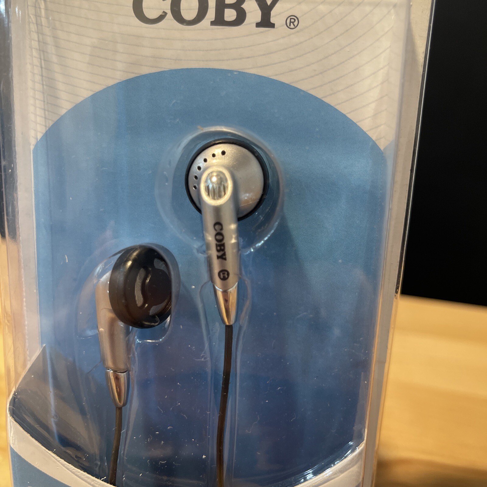 Coby CVE05 Headphones – Silver Digital Stereo headphones With 3.5mm Lshape Port