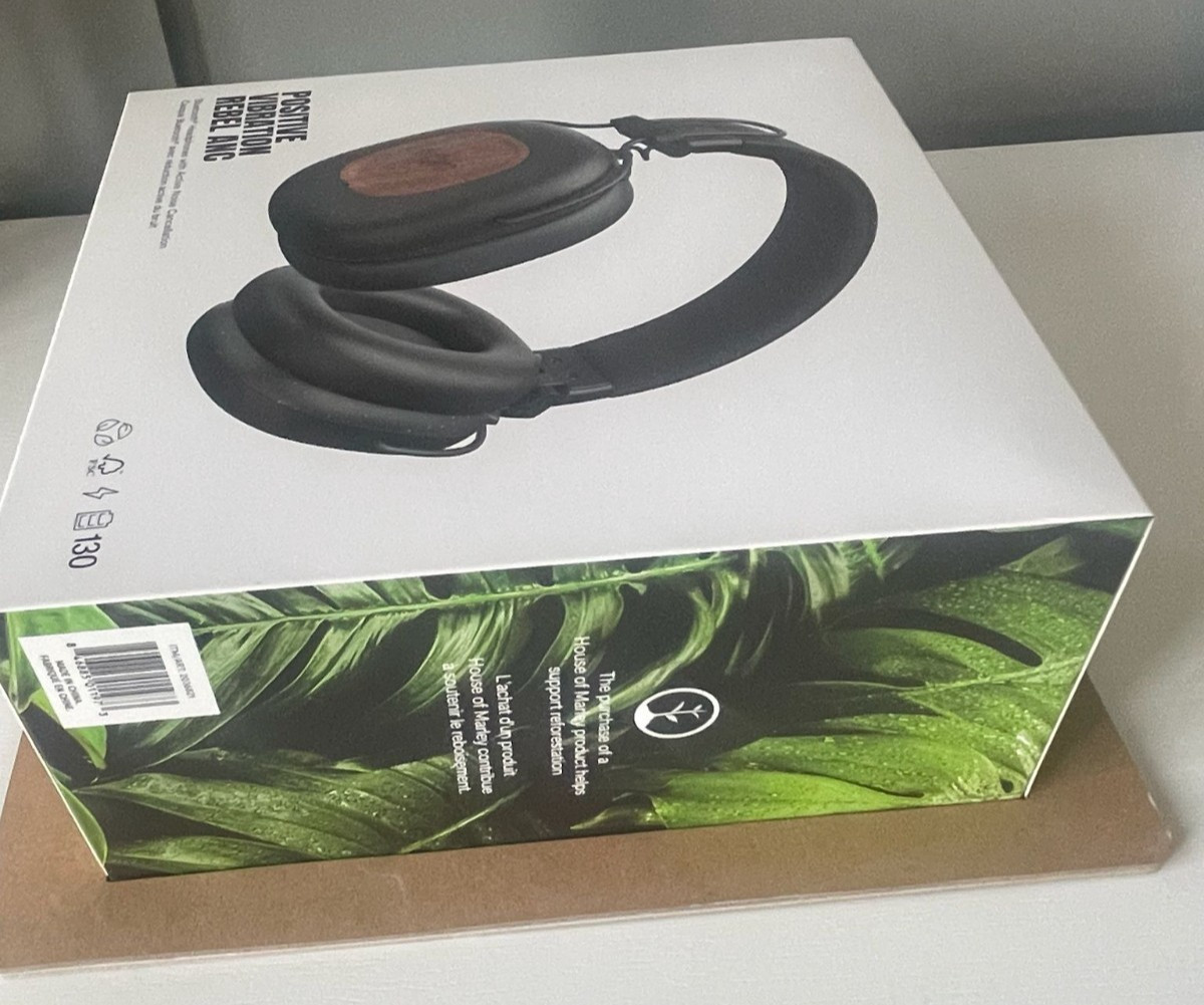 House of Marley Positive Vibration Rebel ANC Headphones New in Box BT 5.4