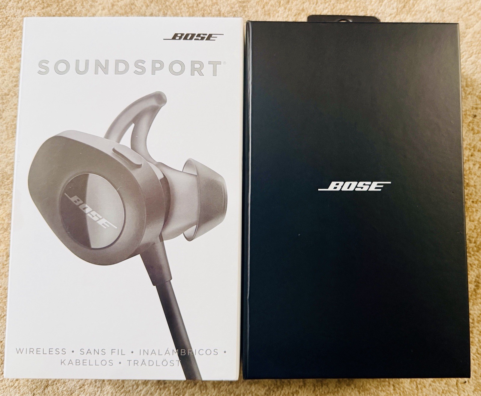 Open Box Bose SoundSport Wireless Earbuds Earphones Neckband Headphones Black