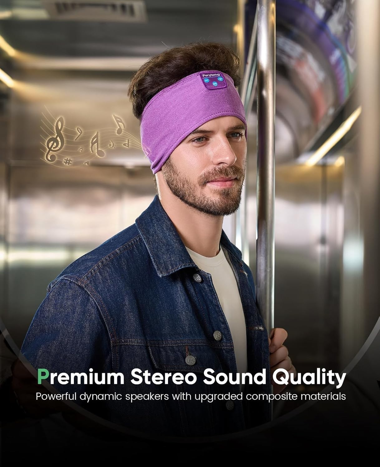 Sleep Headphones Headband, Bluetooth 5.4 Sleep Headband Headphones for Side S…