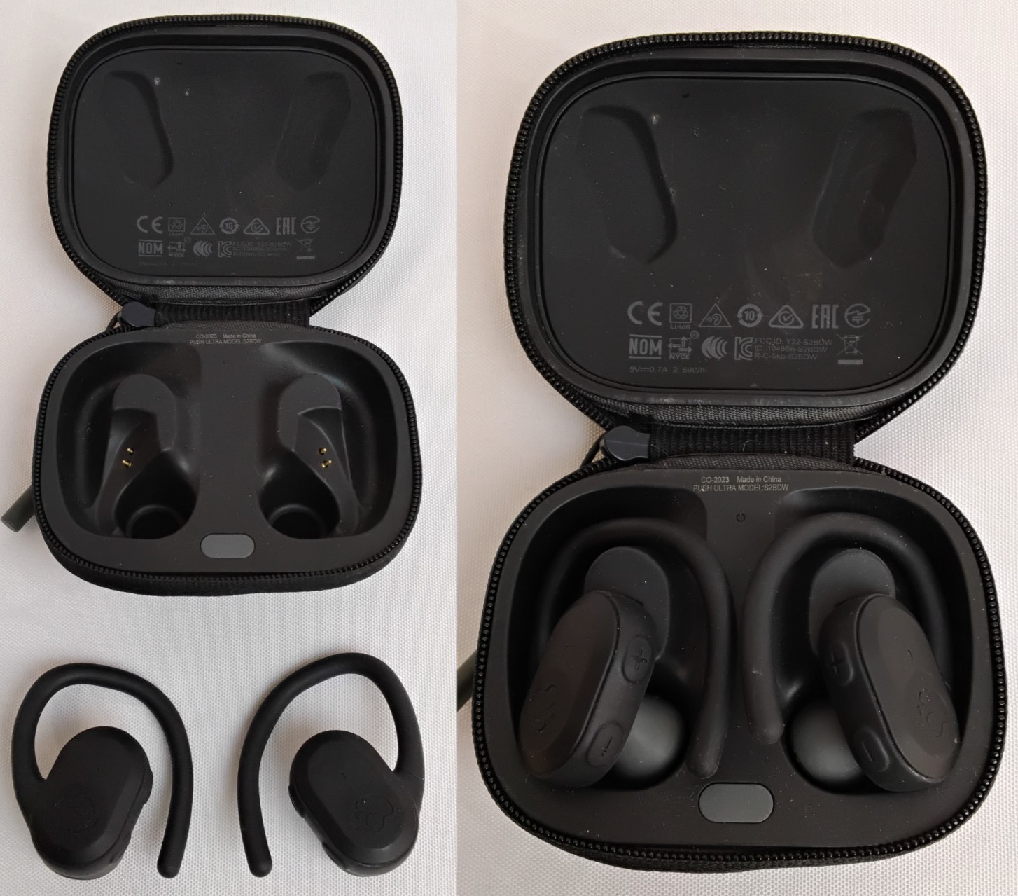 Skullcandy Push Ultra Wireless Earbuds w/ Charging Case Tested & Working #Z5729