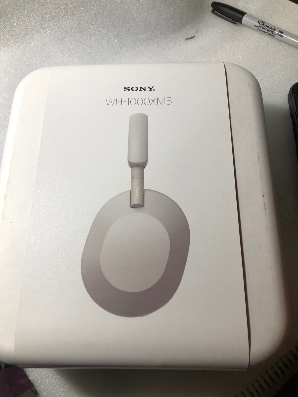 Sony WH-1000XM5 Premium Noise Canceling SILVER Headphones YY2954 30Hr(A16