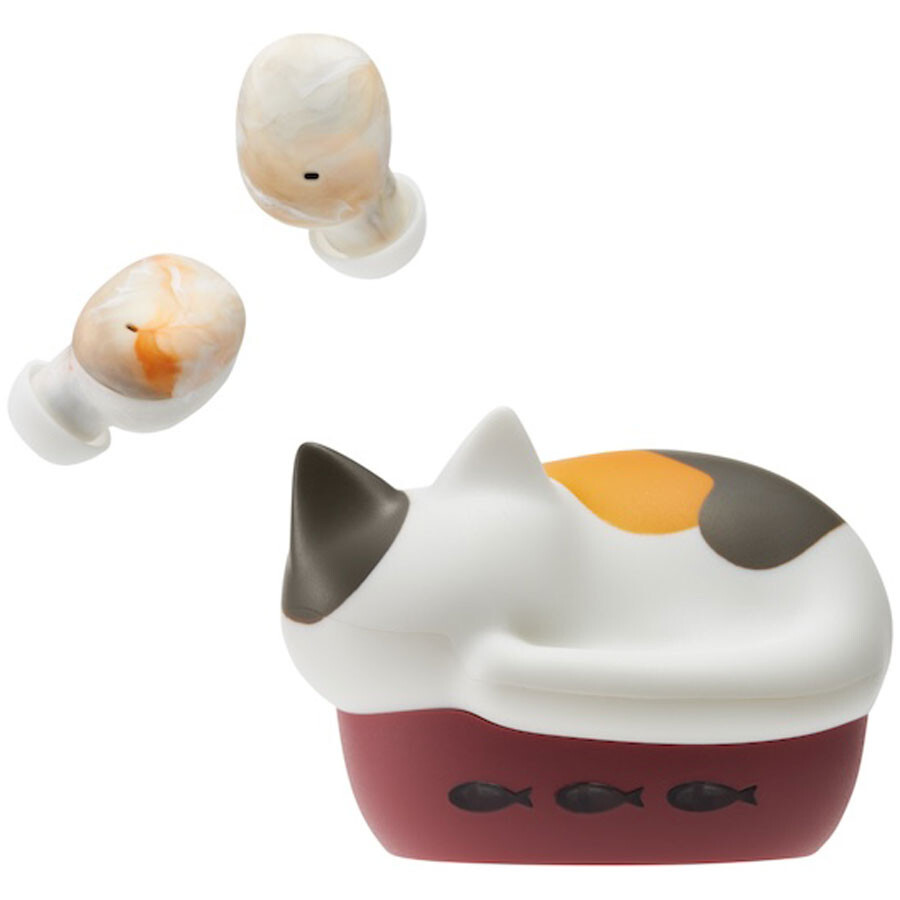radius NEKO True Wireless Earphones Bluetooth Mike HP-C28BTM Japan New