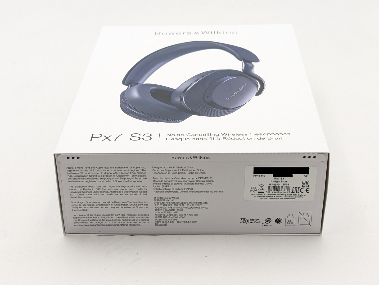 Bowers & Wilkins Px7 S3 Wireless Noise-Canceling Over-Ear (FP45349) Indigo Blue