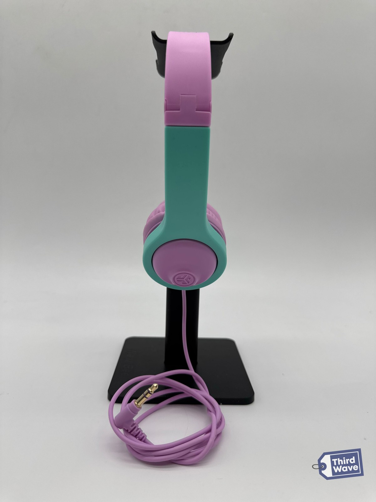 JLab JBuddies Folding Gen 2 Kids Wired Headphones Pink Teal