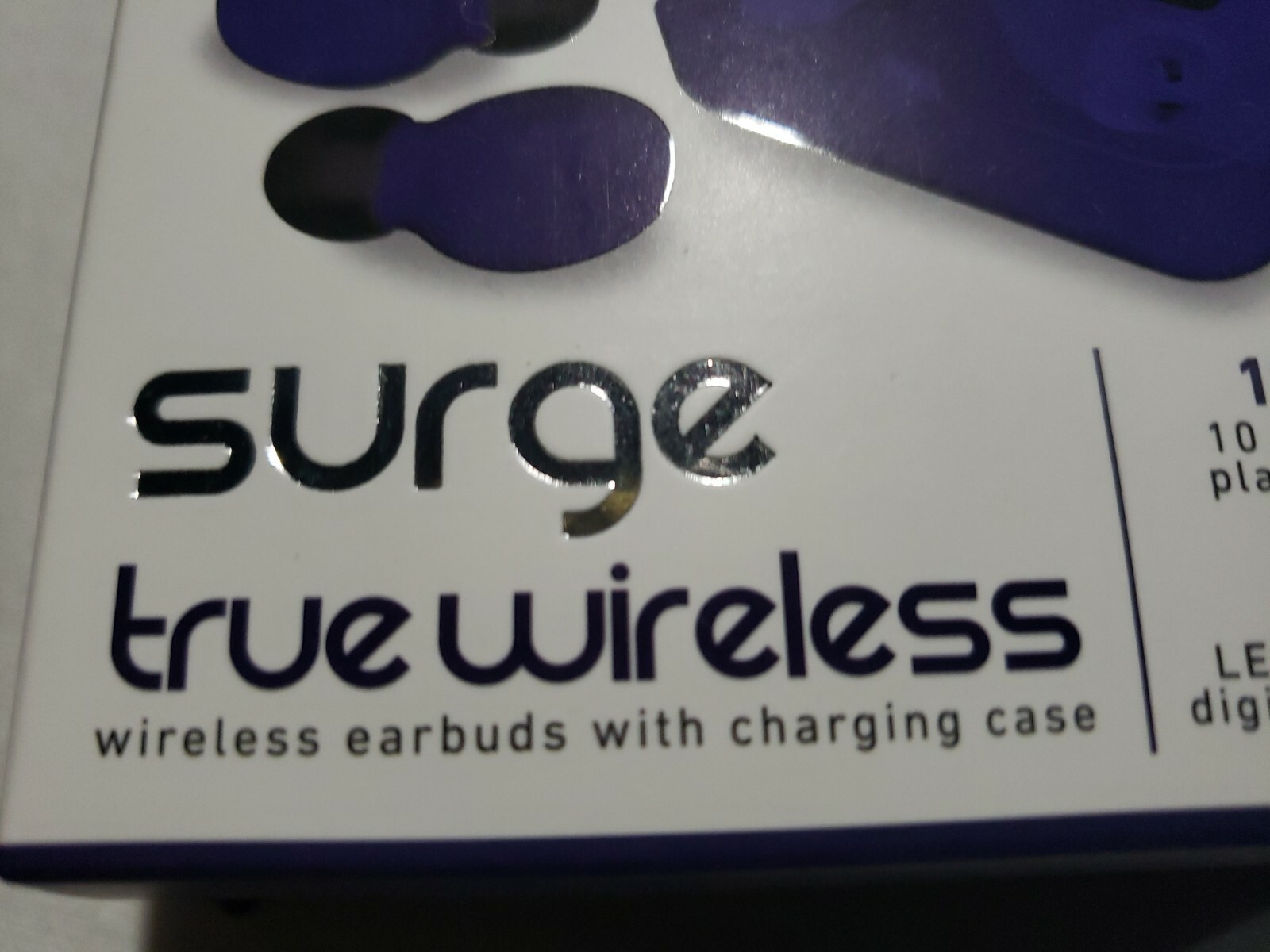 SURGE True Wireless Earbuds with Charging Case 10 Hours Play Time Free S&H