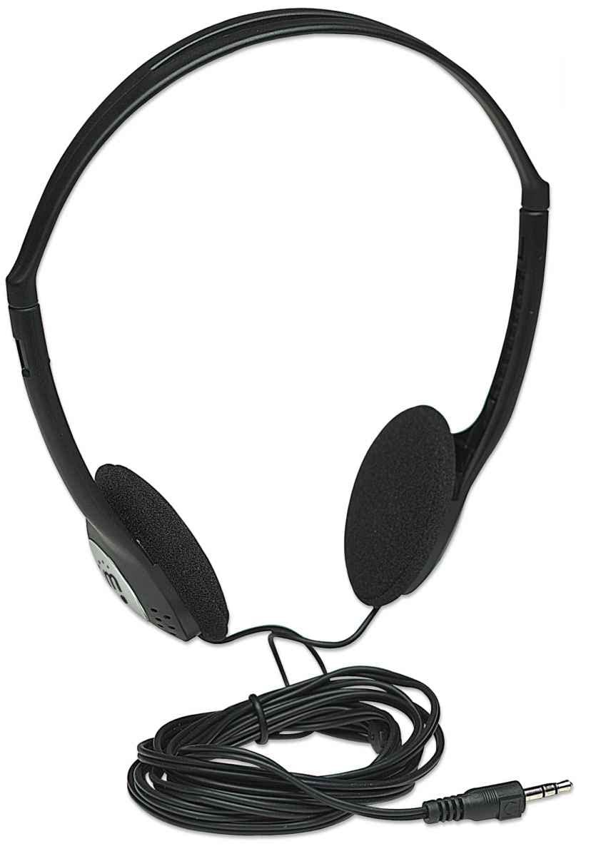 On-Ear Wired Stereo Headphone – Long 6ft Cable, Single 3.5mm Plug, Lightweigh…