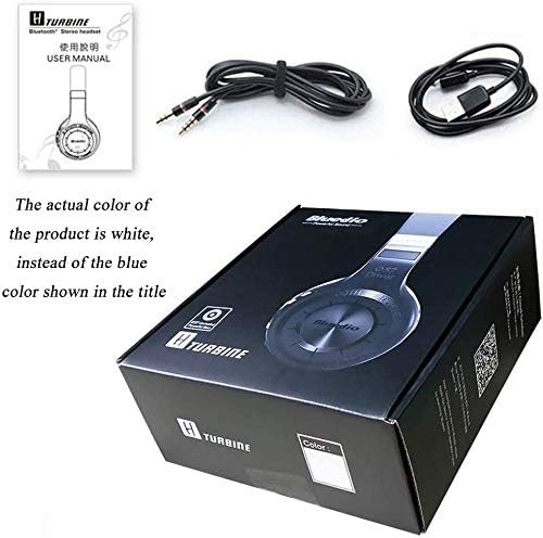 Bluedio HT Turbine Wireless Bluetooth 5.0 Stereo Headphones with Mic White