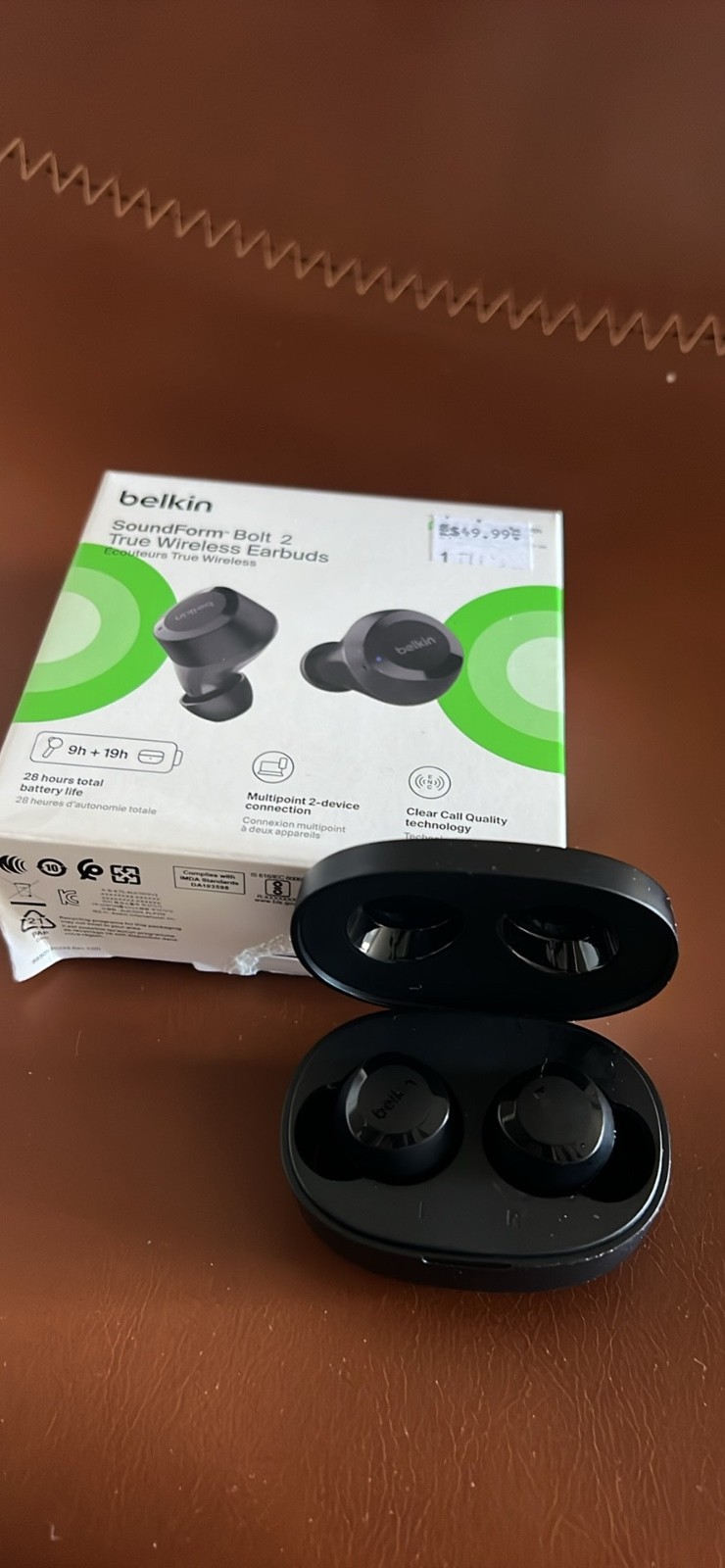 belkin soundform bolt in ear headphones
